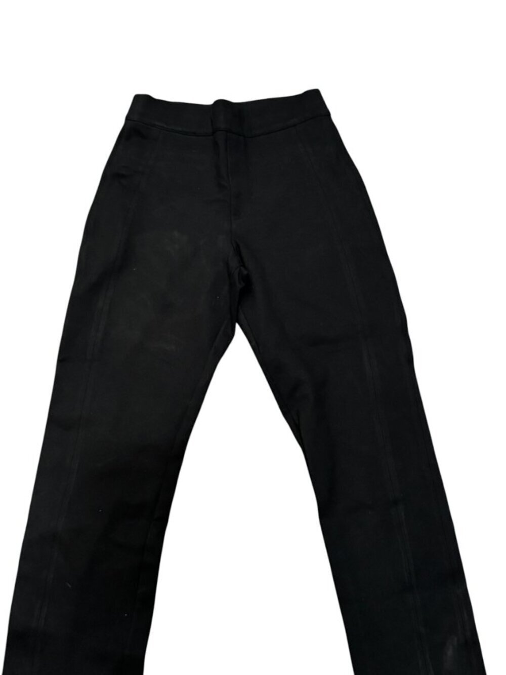 SPANX The Perfect Black Pant Cropped High Waist Back Seam Size Small Sleek Slim - Picture 3 of 6